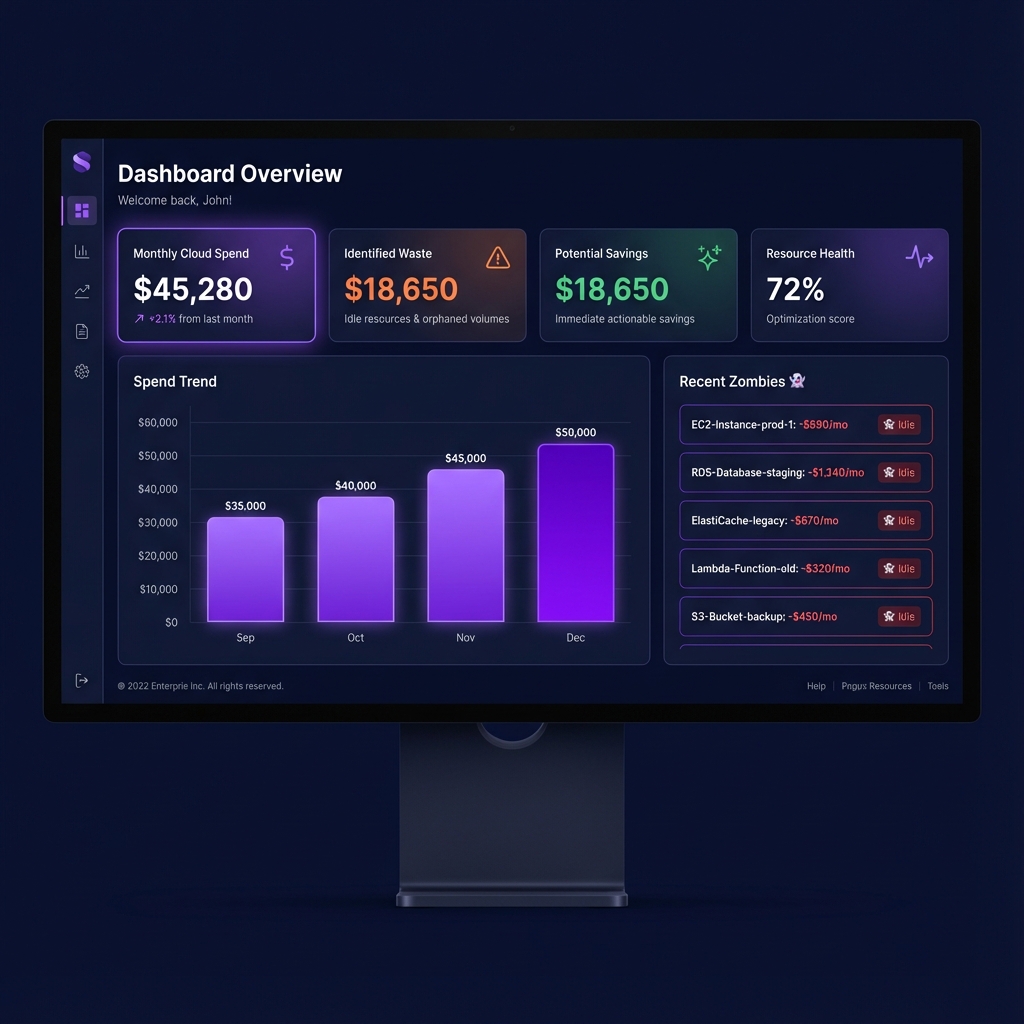 CloudFinOps Dashboard Interface